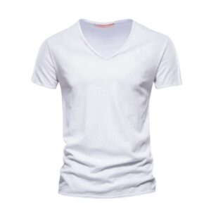 White T-Shirts(V-necked)