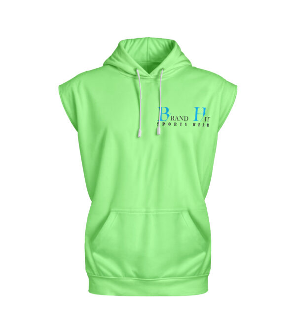 Sleeveless Hoodie(Brat-Green)
