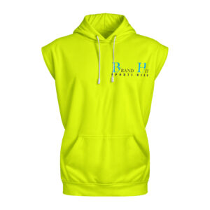 Sleeveless Hoodie(Neon-yellow)